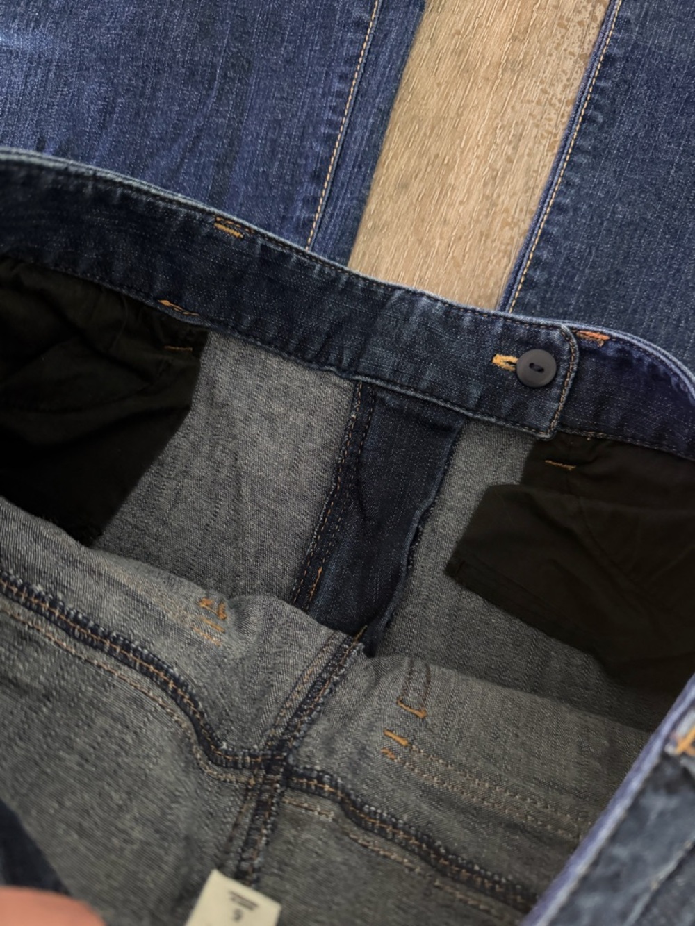 LOFT Women's Dark Blue Bootcut Jeans - Picture 7 of 8